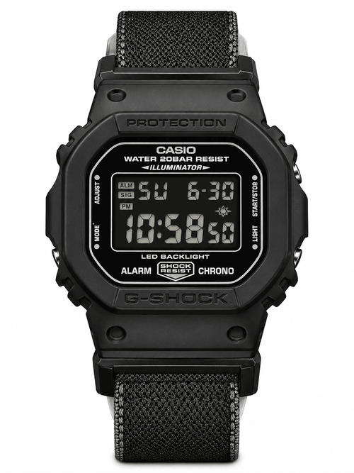 G-SHOCK DW-5600MNC black - front close-up