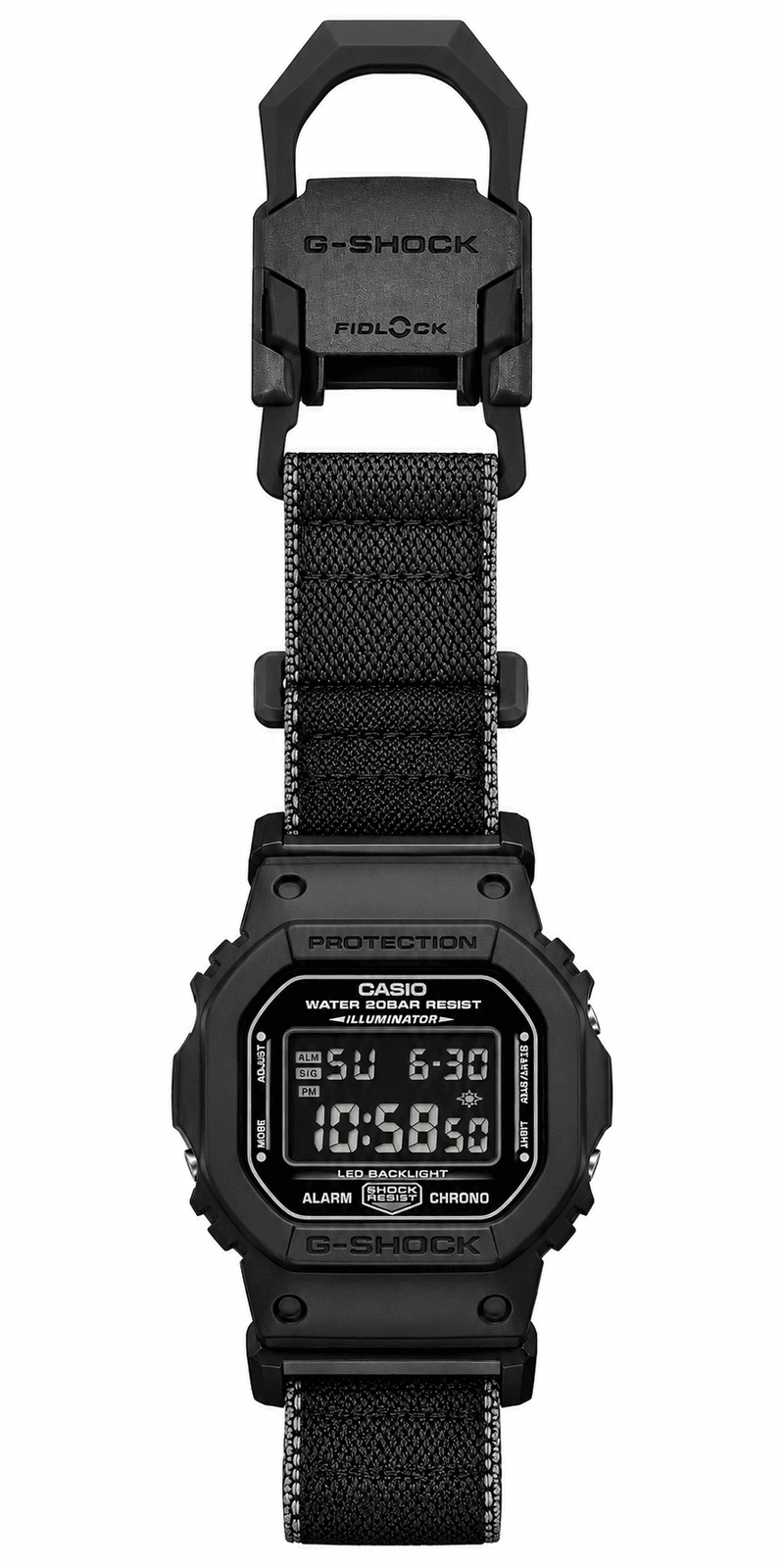 G-SHOCK DW-5600MNC black - full strap