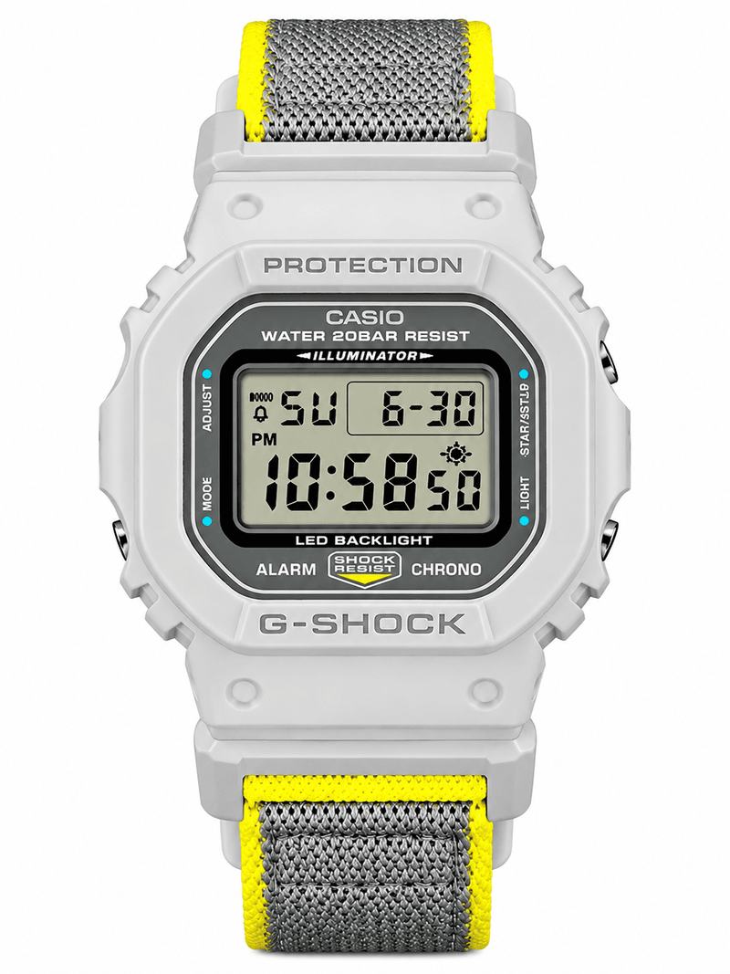 G-SHOCK DW-5600MNC grey - front close-up